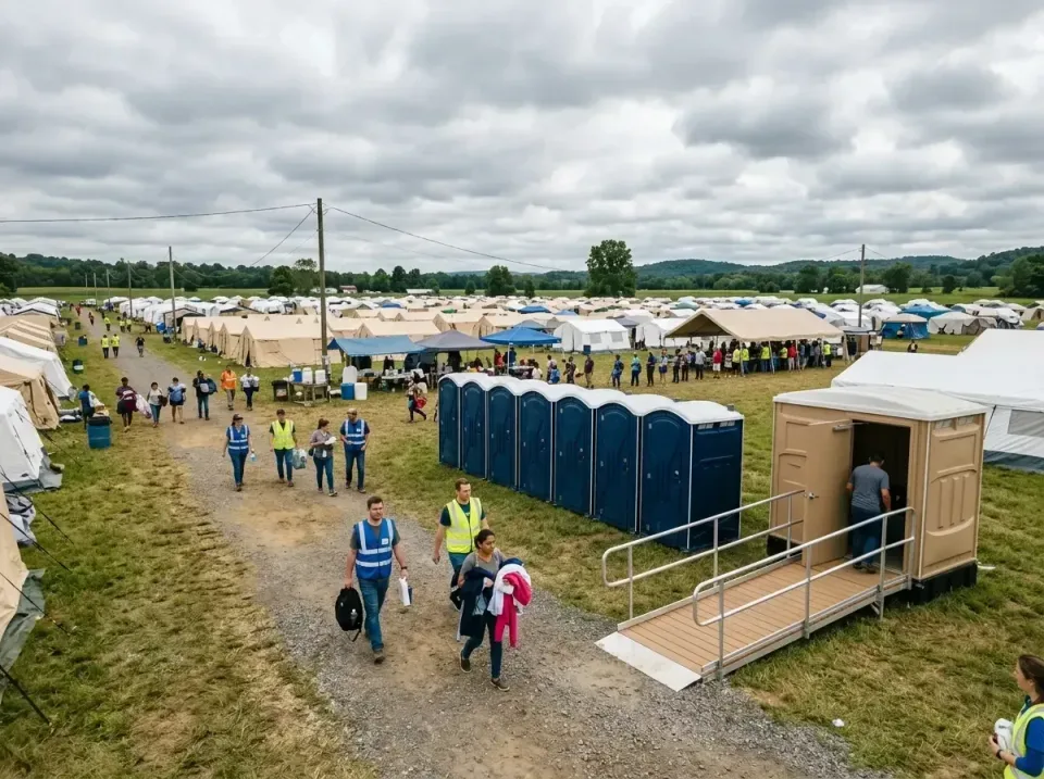 disaster-relief-camp-restrooms-010 — frequently asked questions, Dumpster & Portable Bathrooms Rental in Higginsville, MO